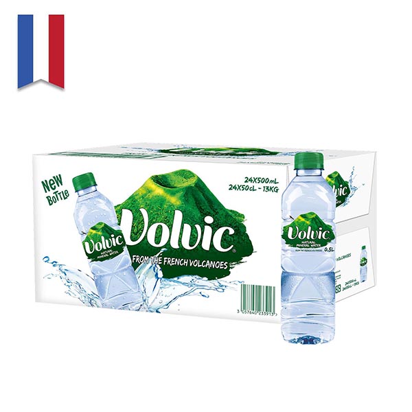 Volvic Mineral Water - Plastic Bottle 500ml (24bottles)