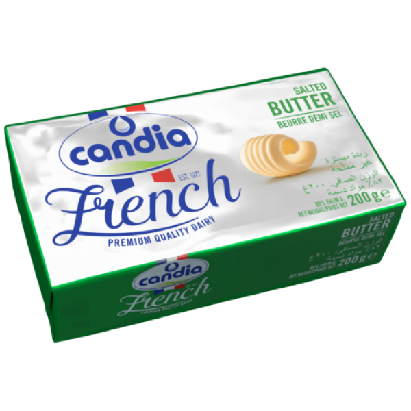 Candia Salted Butter Block 80% Fat (200g)