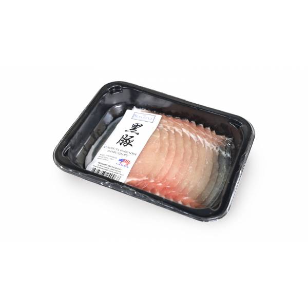 Carne Meats Raw USA Berkshire Pork Loin Shabu Shabu Frozen (150g)