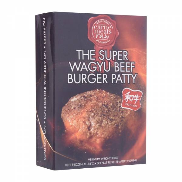 Carne Meats Raw Grain fed Wagyu Beef Patties Frozen 2pcs (300g)