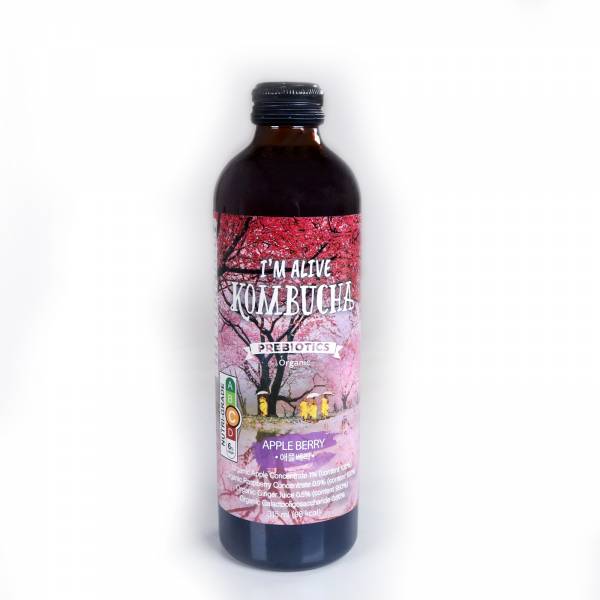 I'm Alive Organic Kombucha 315ml (Apple Berry)